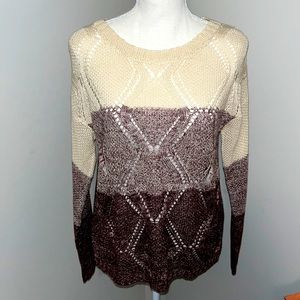 E&M size small long sleeve knit shirt